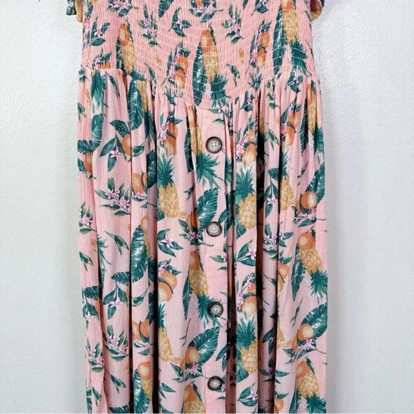 C&C California Womens Size Medium  Floral Mock Summer Dress - Picture 8 of 14